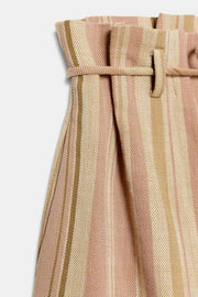 Short à rayures avec ceinture ZW Collection