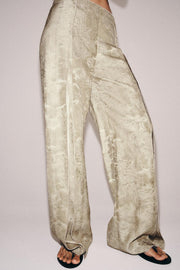 Pantalon à jambe large en jacquard ZW Collection