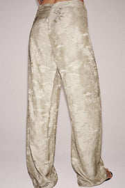 Pantalon à jambe large en jacquard ZW Collection