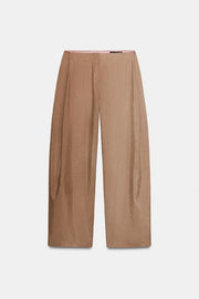 Pantalon coupe ballon en mélange de lin ZW Collection