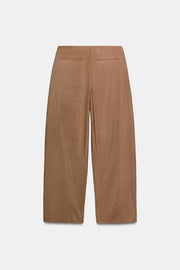Pantalon coupe ballon en mélange de lin ZW Collection