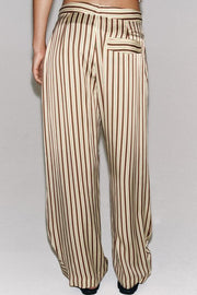 Pantalon coupe ballon à rayures ZW Collection