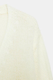 Veste en maille à col V