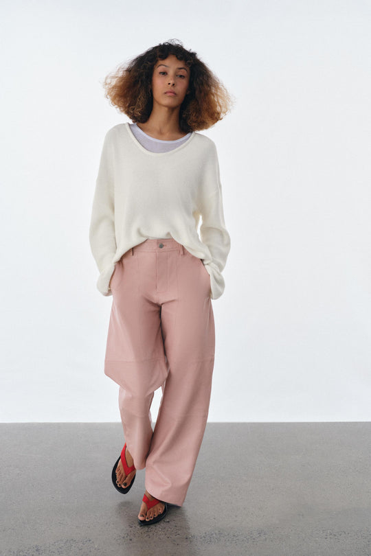 Pantalon 100 % cuir ZW Collection Édition limitée
