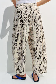 Pantalon style pyjama à pois ZW Collection