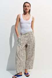 Pantalon style pyjama à pois ZW Collection