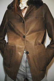 Veste en cuir ZW Collection Édition limitée