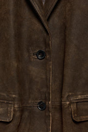 Blazer 100 % cuir suédé ZW Collection Édition limitée