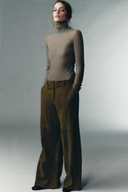 Pantalon 100 % cuir suédé Édition limitée