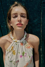 Top dos-nu imprimé floral