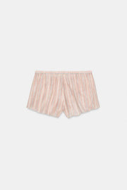 Short à rayures et volants