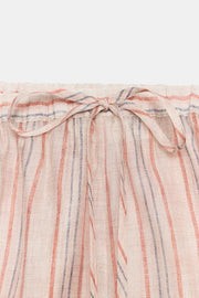 Short à rayures et volants