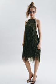 Robe à franges à sequins ZW Collection
