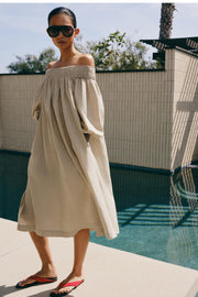 Robe midi en lin ZW Collection