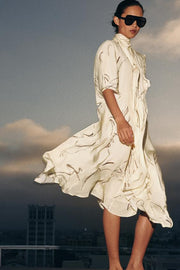 Robe imprimée liens à nouer ZW Collection