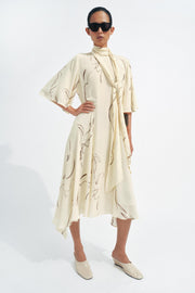 Robe imprimée liens à nouer ZW Collection