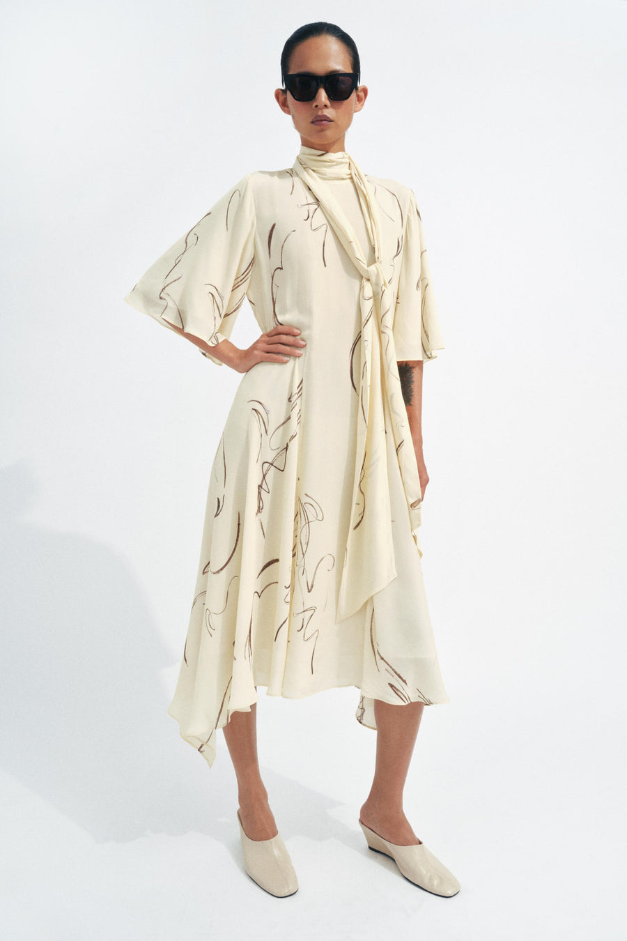 Robe imprimée liens à nouer ZW Collection