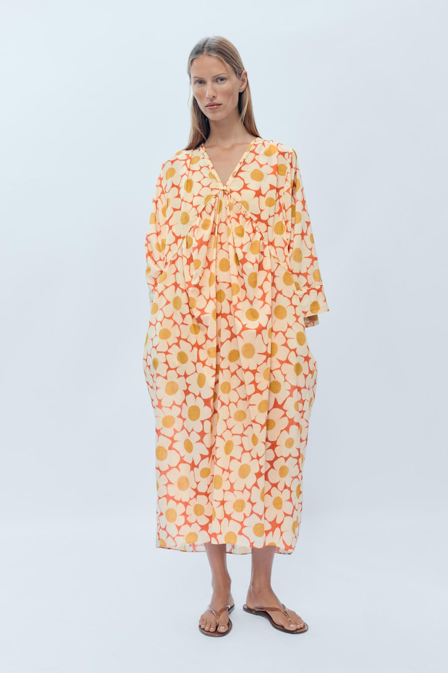Robe caftan à fleurs Édition limitée