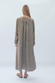 Robe caftan à rayures Édition limitée