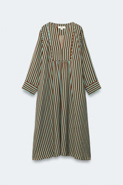 Robe caftan à rayures Édition limitée