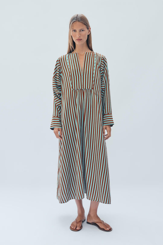 Robe caftan à rayures Édition limitée