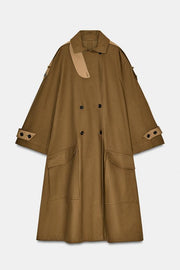 Trench long contrasté ZW Collection