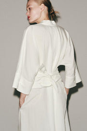 Robe midi avec ceinture ZW Collection