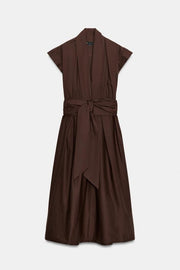 Robe en popeline à plis ZW Collection