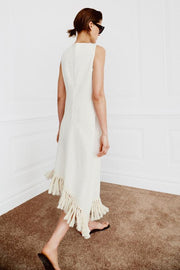 Robe 100 % lin à franges ZW Collection