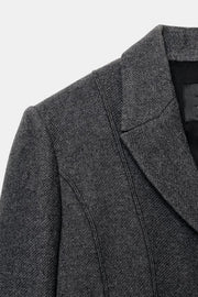 Manteau cintré en laine manteco ZW Collection Édition limitée