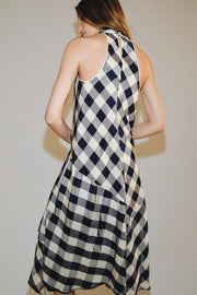 Robe dos-nu à carreaux ZW Collection