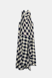 Robe dos-nu à carreaux ZW Collection