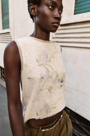 Top en maille à sequins
