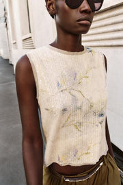 Top en maille à sequins