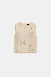 Top en maille à sequins