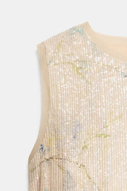 Top en maille à sequins