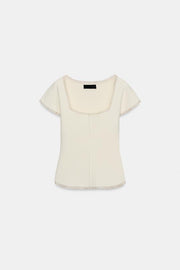 Top corset en maille