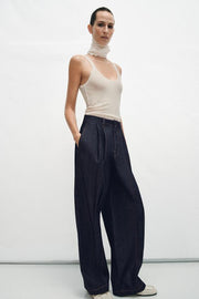 Top en maille fine sans manches