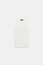 Top en maille fine sans manches