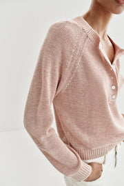 Pull en maille à boutons