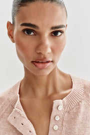 Pull en maille à boutons
