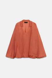 Blouse en maille à col polo
