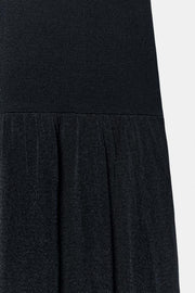 Robe longue en maille contrastée