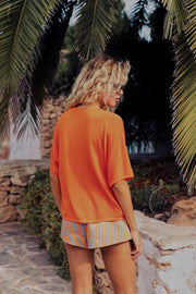 Veste en maille à manches courtes