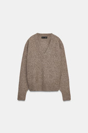 Pull doux en maille décolleté en V