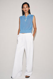 Polo en maille sans manches