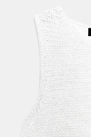 Top en maille sans manches
