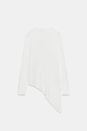 Pull long en maille asymétrique