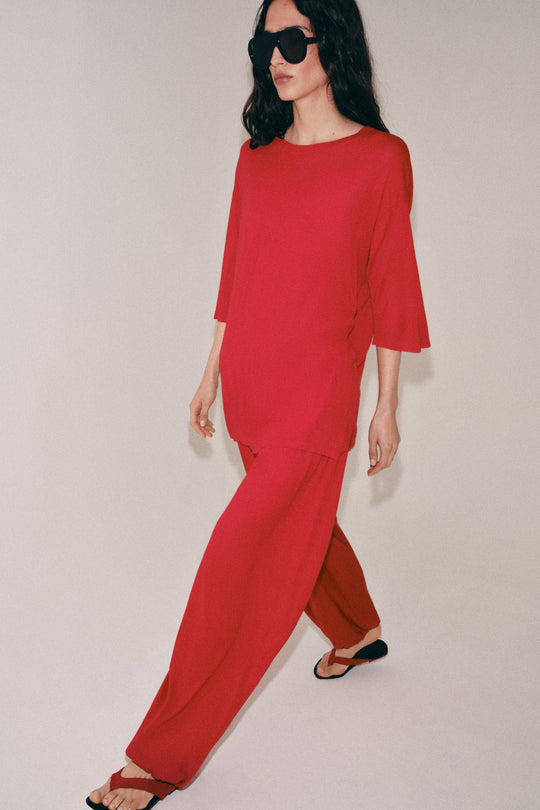 Pantalon bouffant en maille