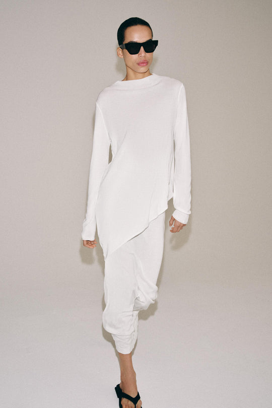 Jupe midi en maille